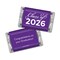496 Pcs Maroon Graduation Class of 2026 Candy - Maroon Wrapped Miniatures and Silver Kisses For Party Favors, Goodie Bags, Dessert Tables And More (6 lbs)
